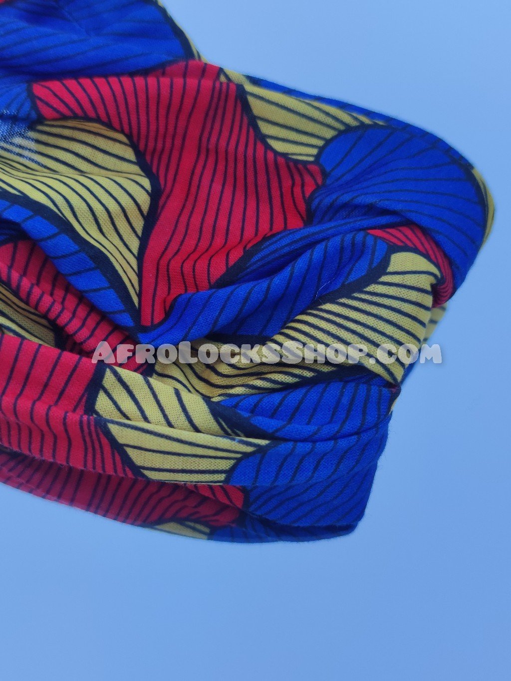 Bandeau design afro élastique - foulard de tête cheveux imprimé africain ankara-SQ3947189