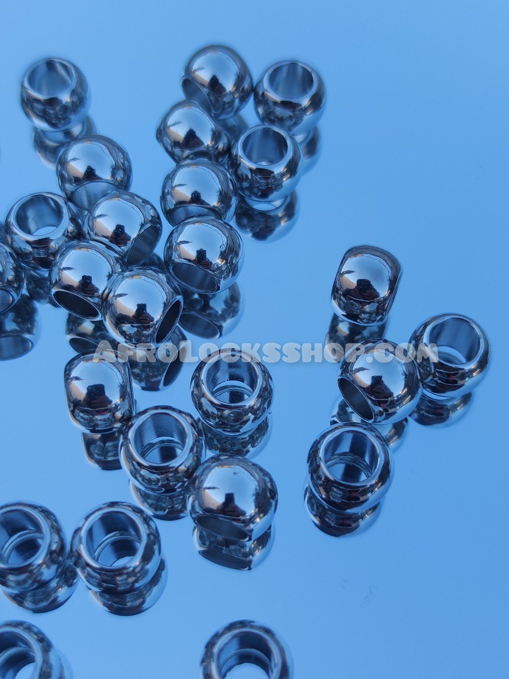 Lot de jolies perles pour dreadlocks couleur argenté ou doré spéciales cheveux-SQ7555219
