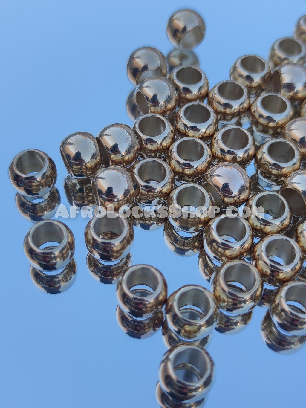 Lot de jolies perles pour dreadlocks couleur argenté ou doré spéciales cheveux-SQ7555219
