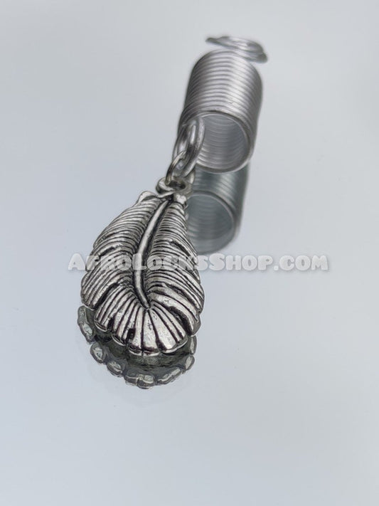 Bijou pendentif cheveux plume inspiration Maât