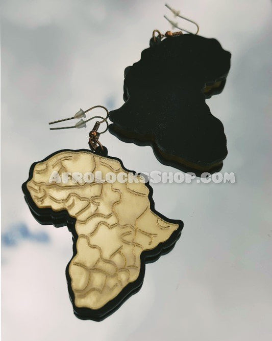 Boucles d'oreilles brillantes Etats Unis d'Afrique