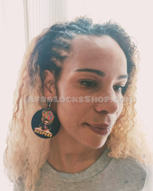 Boucles d'oreilles respect femme au turban
