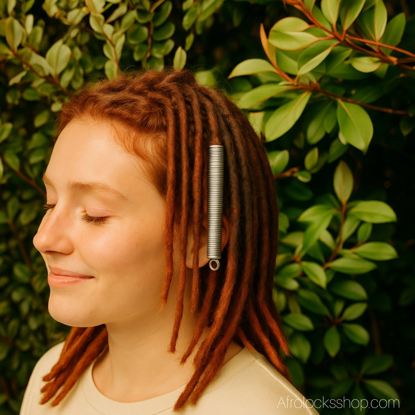 Lot de 2 bijoux spirales longues pour locks – doré ou argenté – 11 à 15 cm – trou 9 mm 🌀