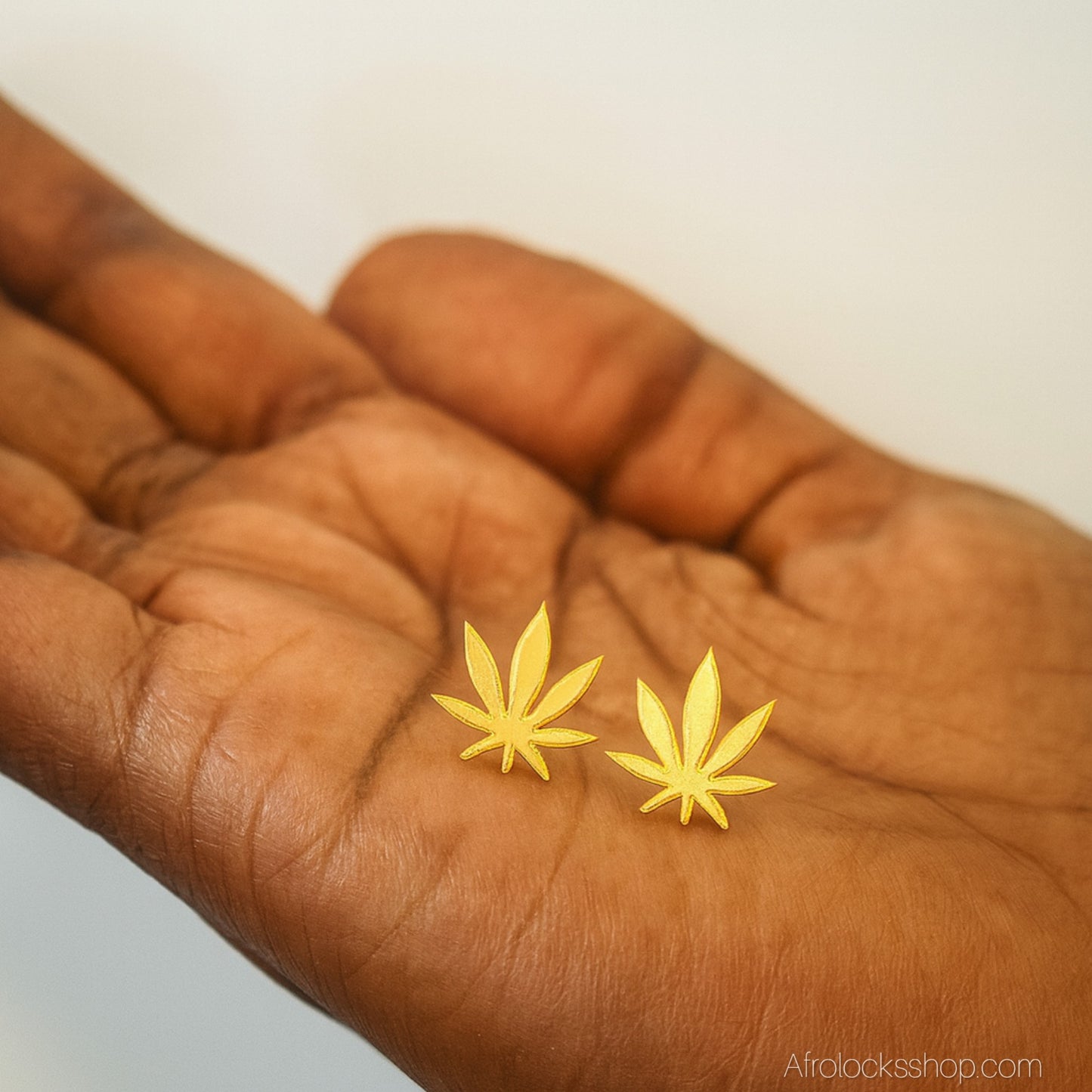 Boucles puces feuille – acier inoxydable 316L – doré ou argenté