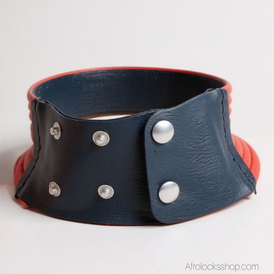 Collier ras-de-cou “Anneaux” 6 cm – Rouge 🔴 ou Doré| Réglable & confortable