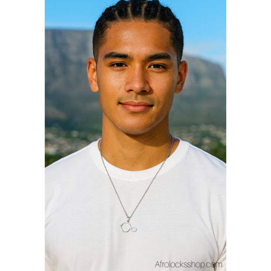 Collier Carte de Tahiti – Acier inoxydable 316L (Doré ou Argenté) – Chaîne 50 cm