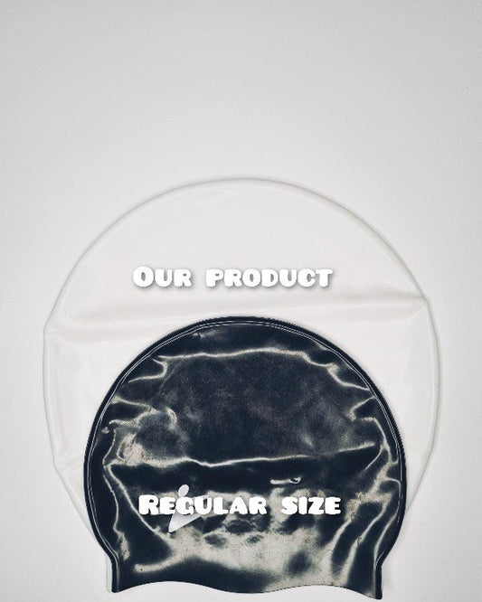 Bonnet taille L pour grosse chevelure couleurs noir violet blanc-SQ2359817