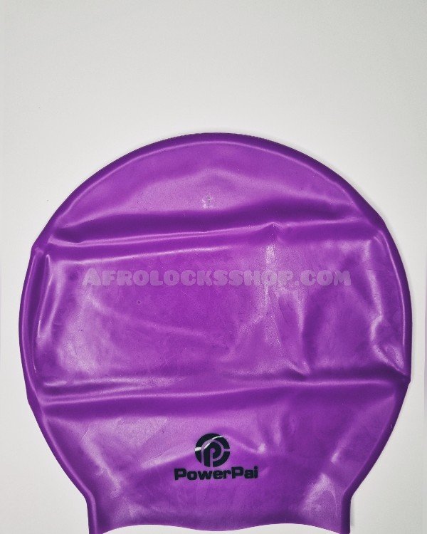 Bonnet taille L pour grosse chevelure couleurs noir violet blanc-SQ2359817