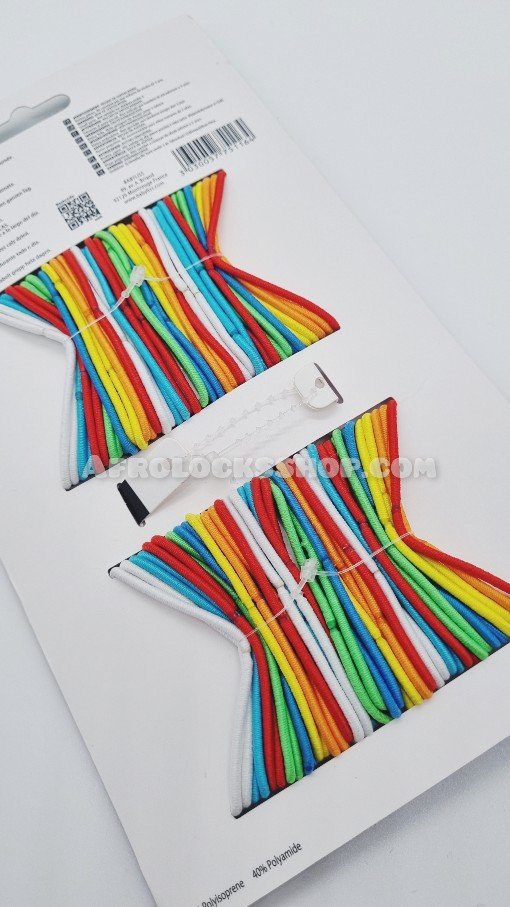 Mega pack de 90 élastiques Babyliss sans métal noir ou multicolore-SQ3620082