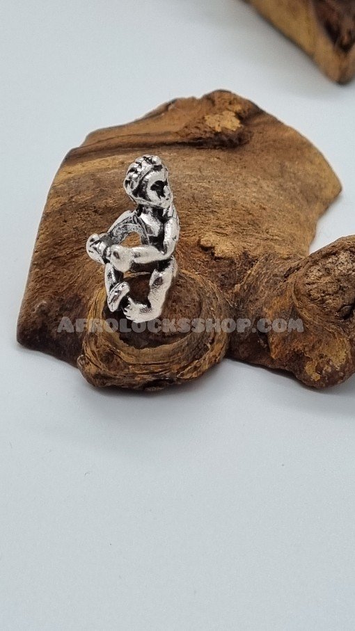 Bijou porte-bonheur pour microlocks sisterlocks tresses