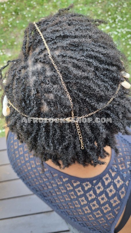 Collier de tête couronne de coquillages cauris