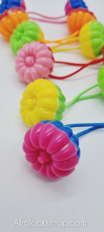 Gros élastiques boule gogo colorés