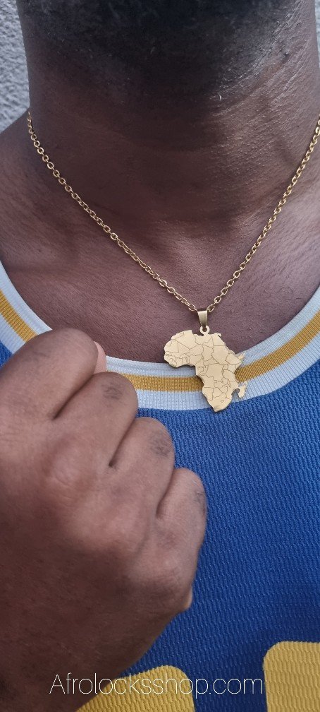 Collier plaqué or Afrique