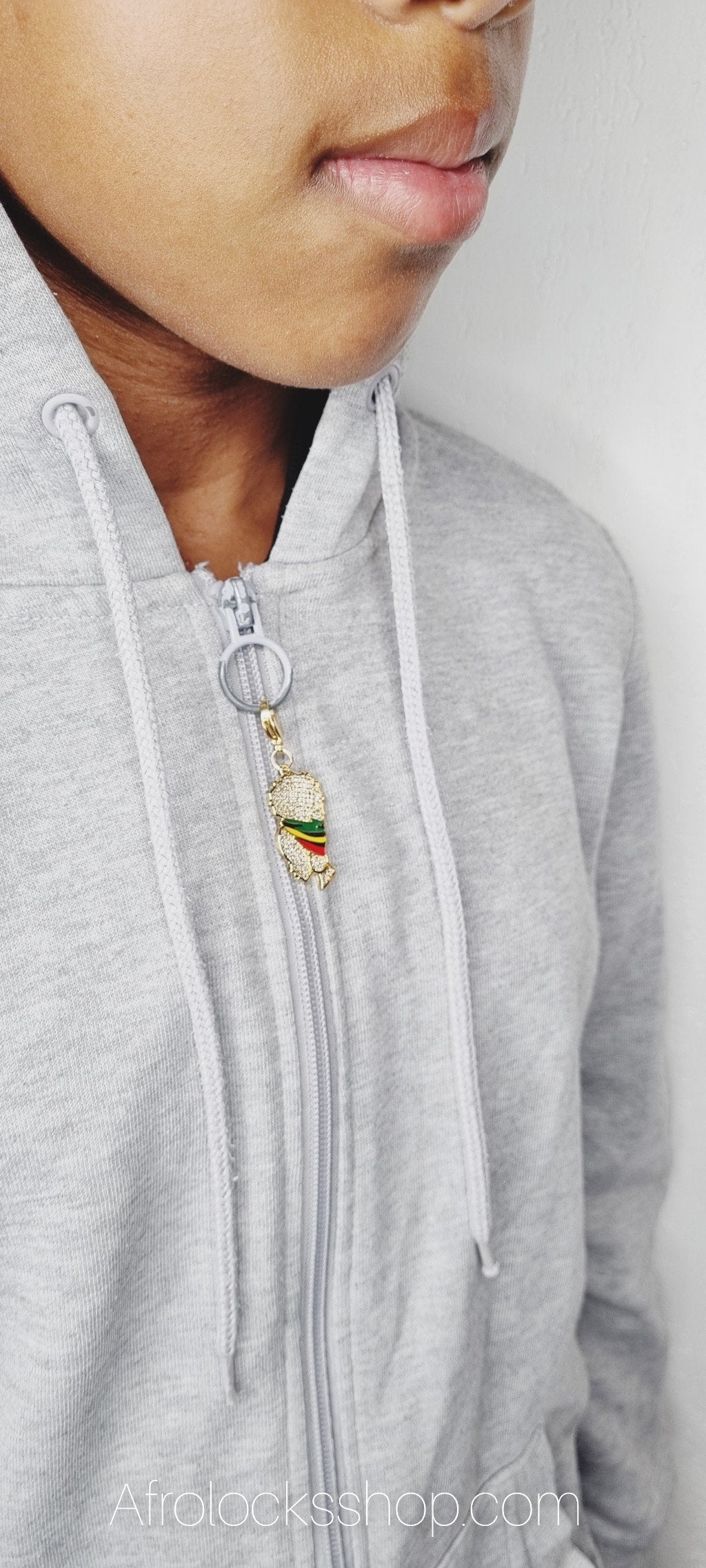 Décoration tête afro avec strass