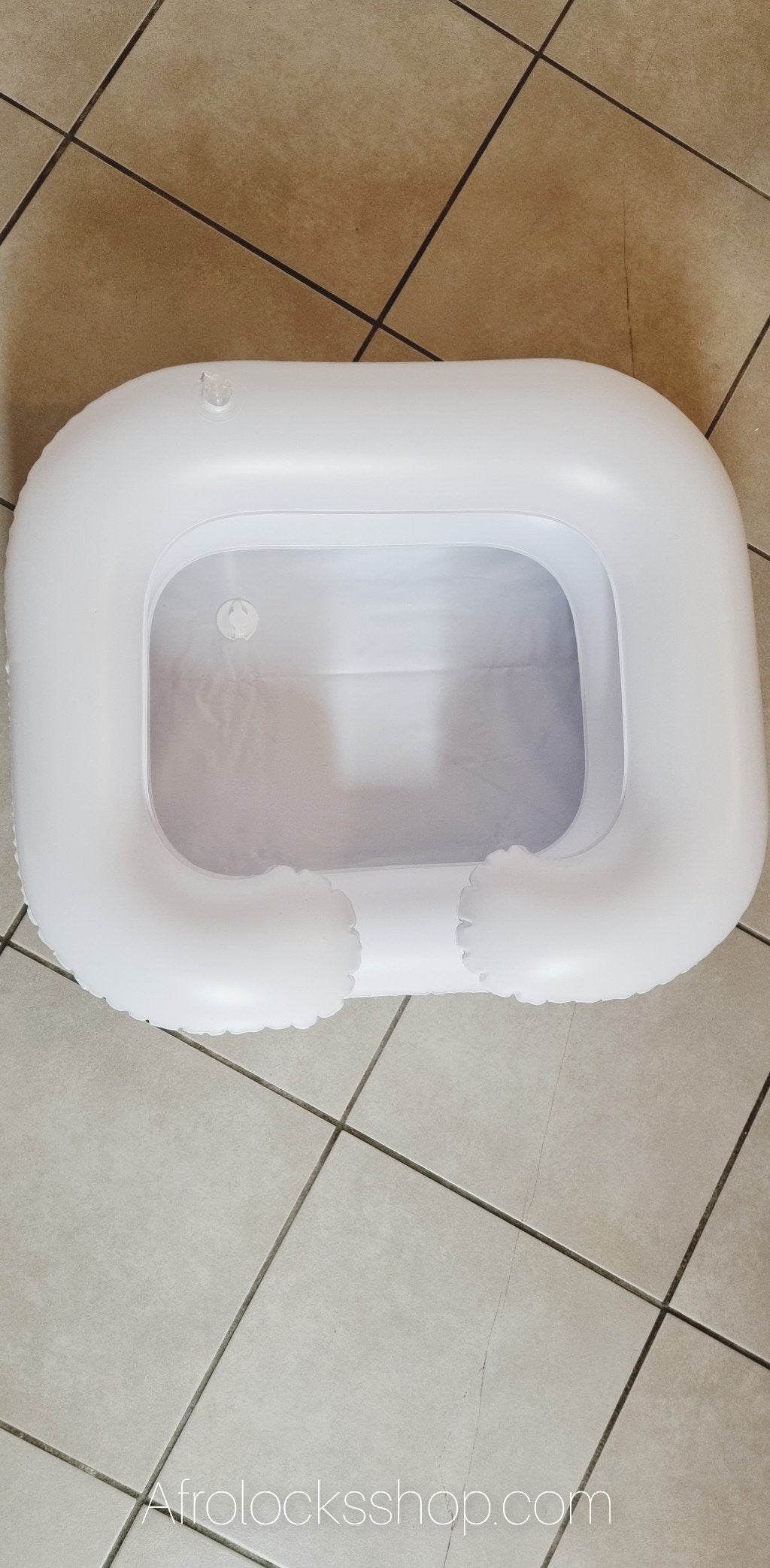 Bassin gonflable spécial shampooing détox