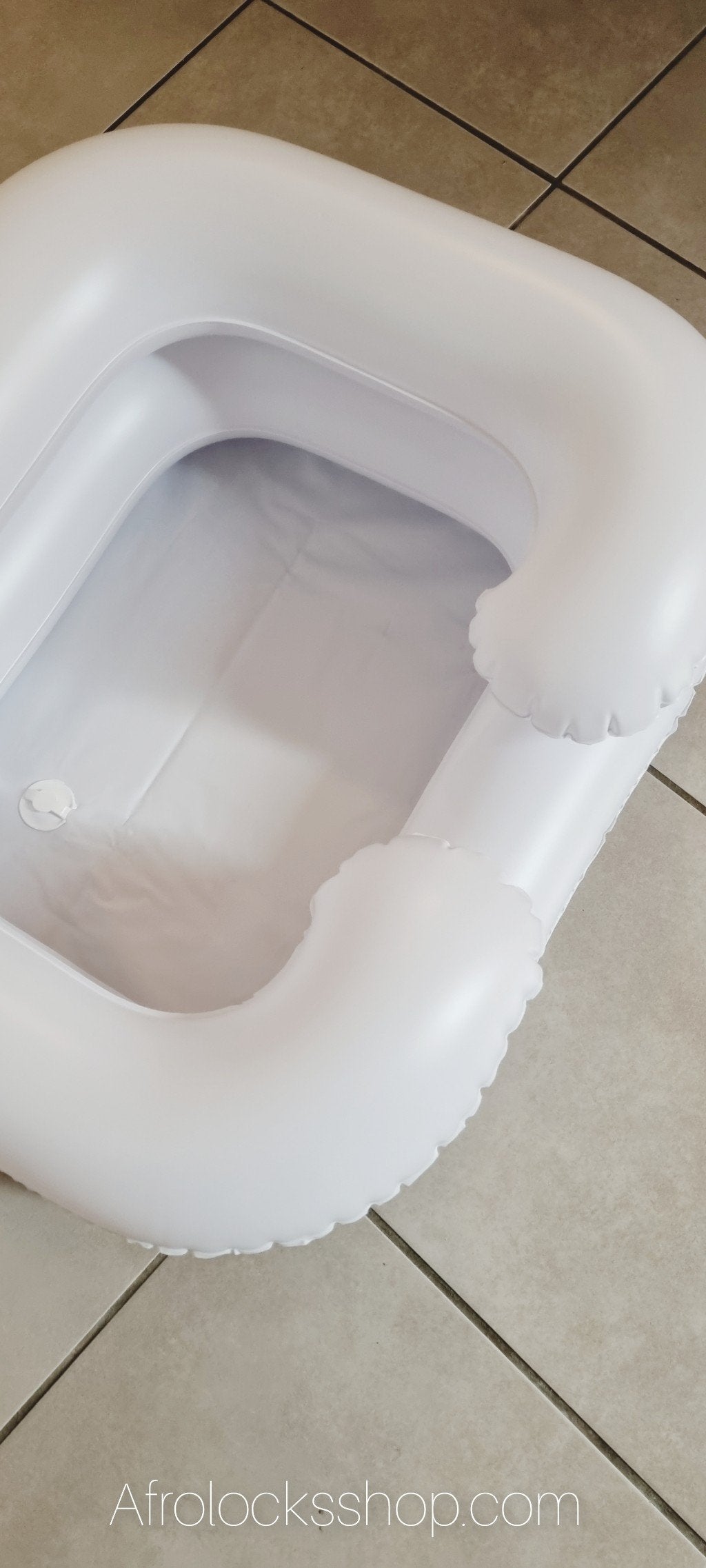 Bassin gonflable spécial shampooing détox