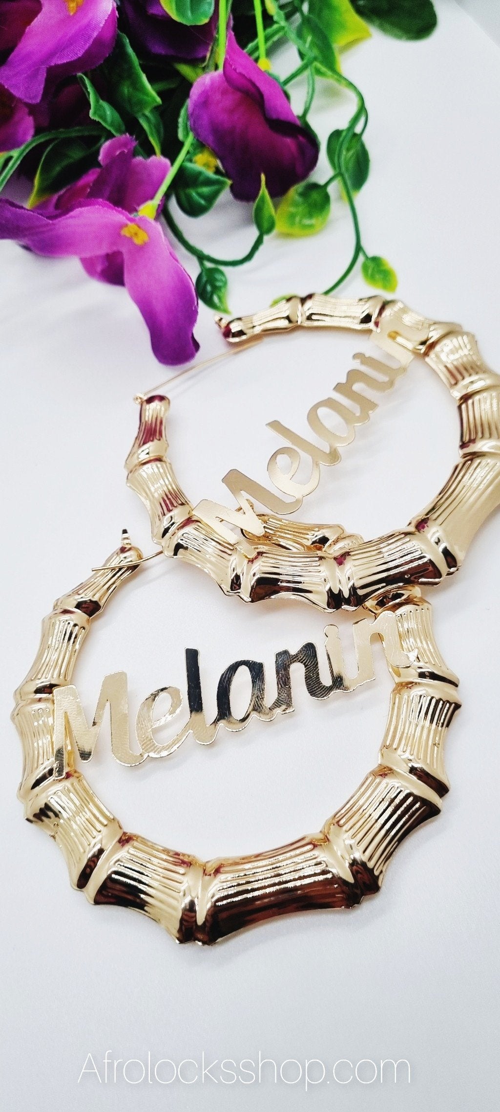 Créoles bamboo queen hip hop fashion-SQ4347813