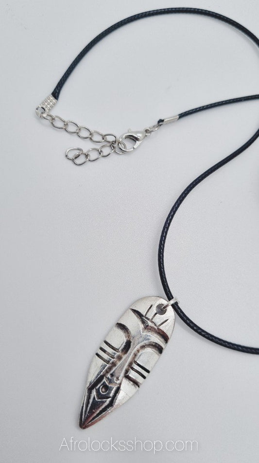 Collier amulette masque africain-SQ7830730