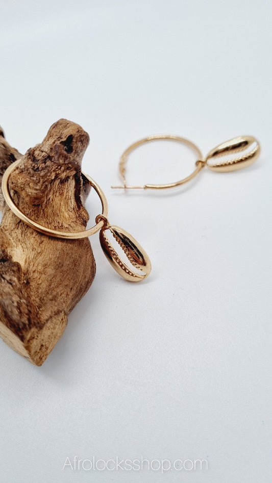 Boucles d'oreilles fantaisie cauris-SQ5113241