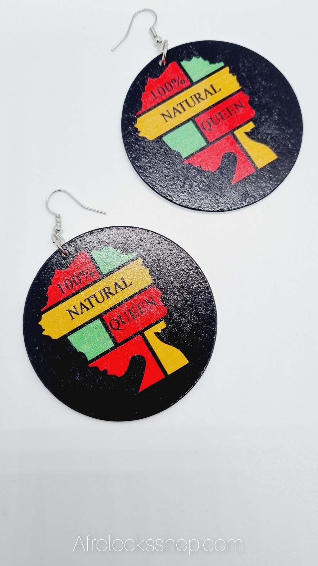 Boucles d'oreilles 100% natural queen