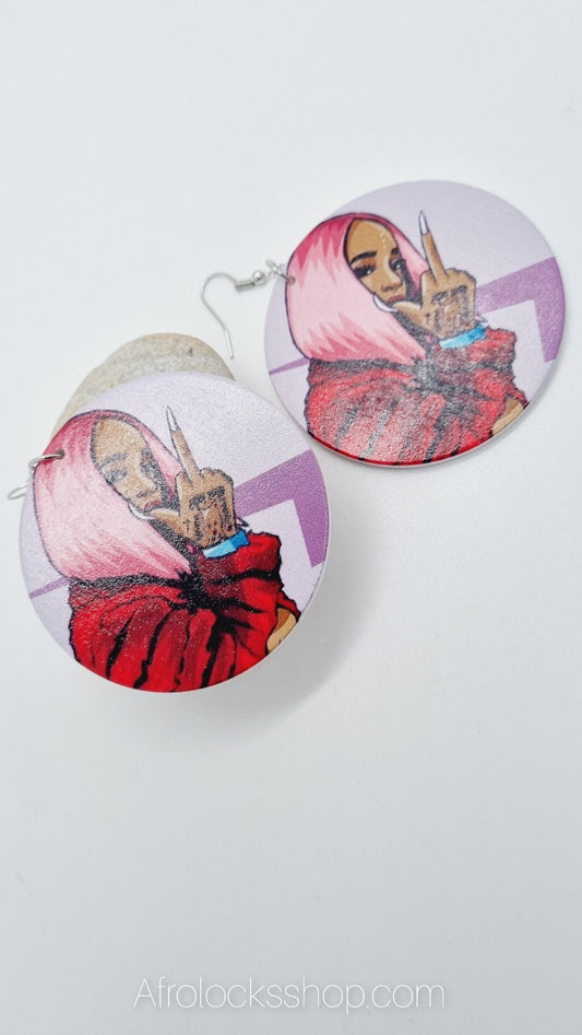Boucles d'oreilles F*** You-SQ9747098