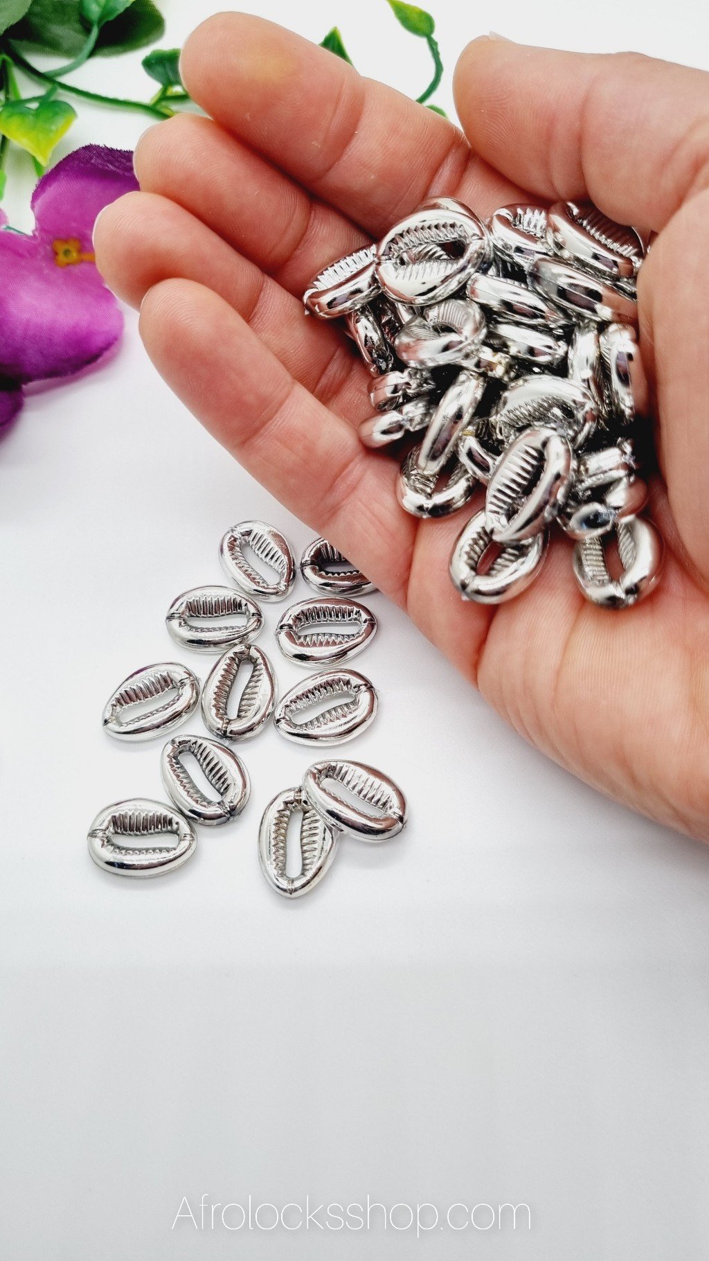 Coquillages cauris fantaisie couleur or ou argent-SQ5082523