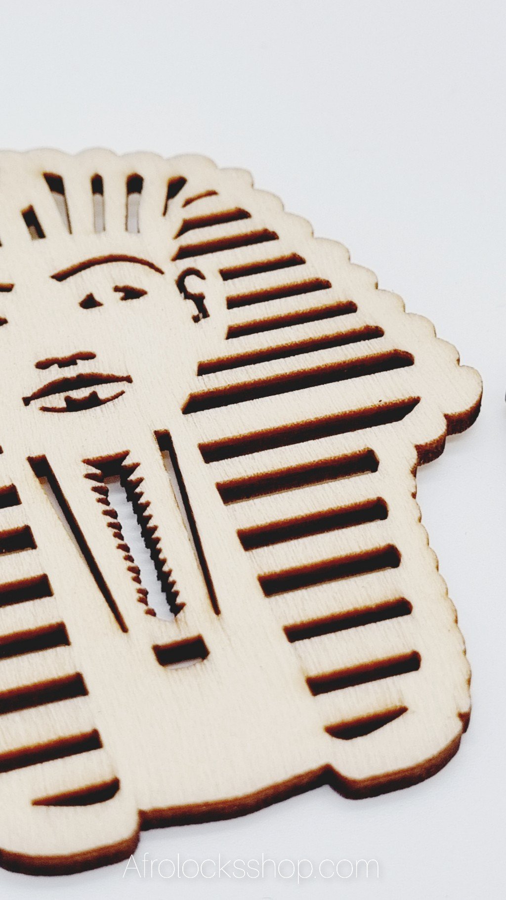 Boucles d'oreilles bois Pharaon