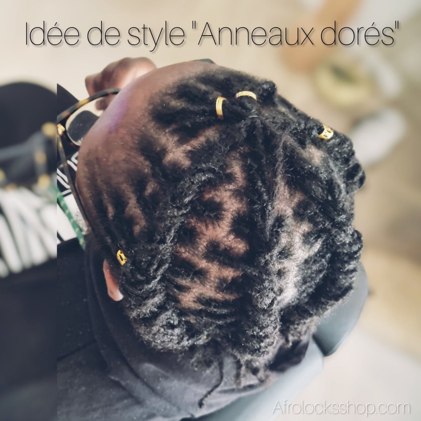 Lot de 50 bagues à cheveux dorées – 1,2 cm ou 2 cm