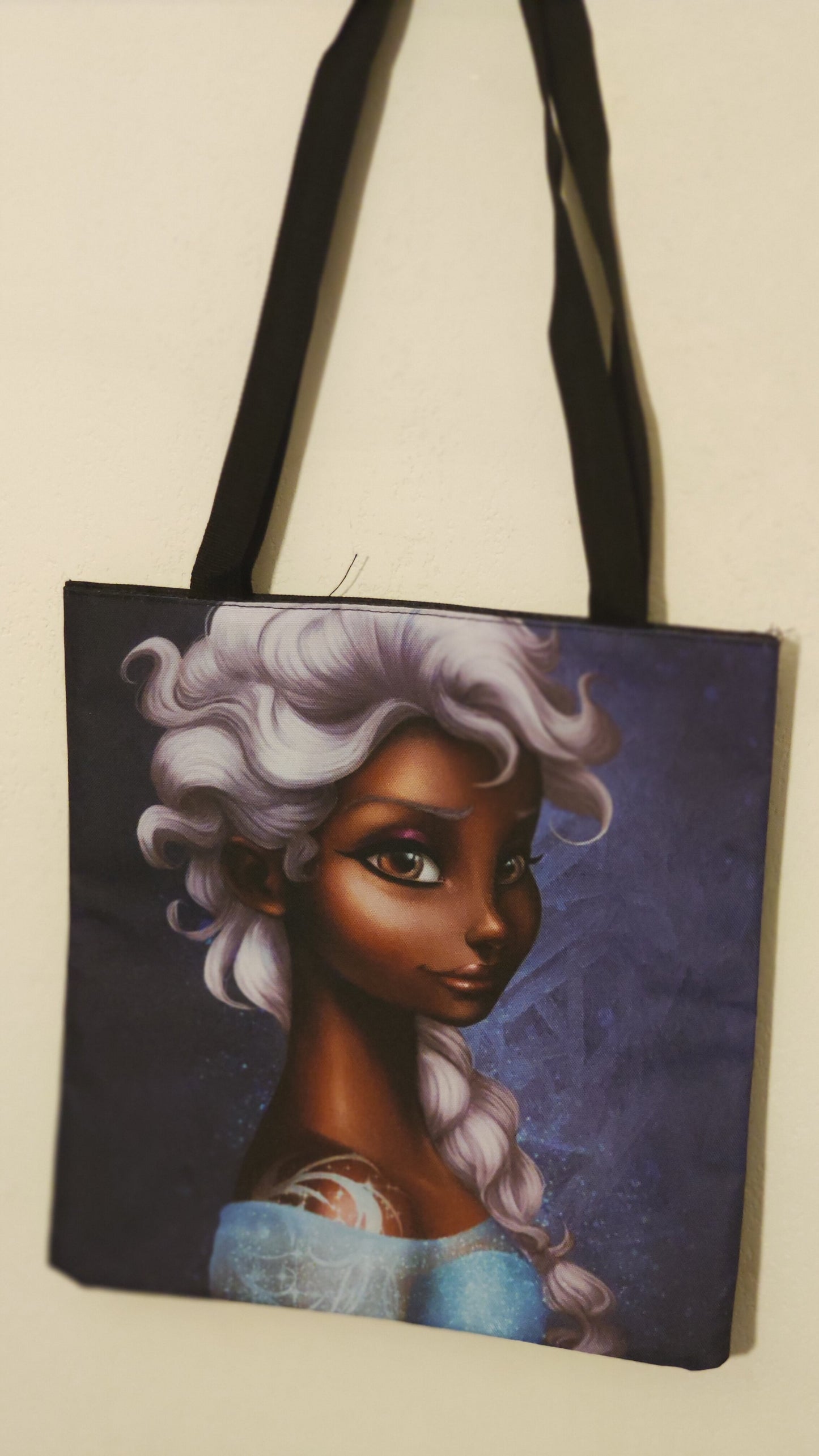 Afro college tote bag - sac black lives matter I can't breath natural hair queen-SQ6518831