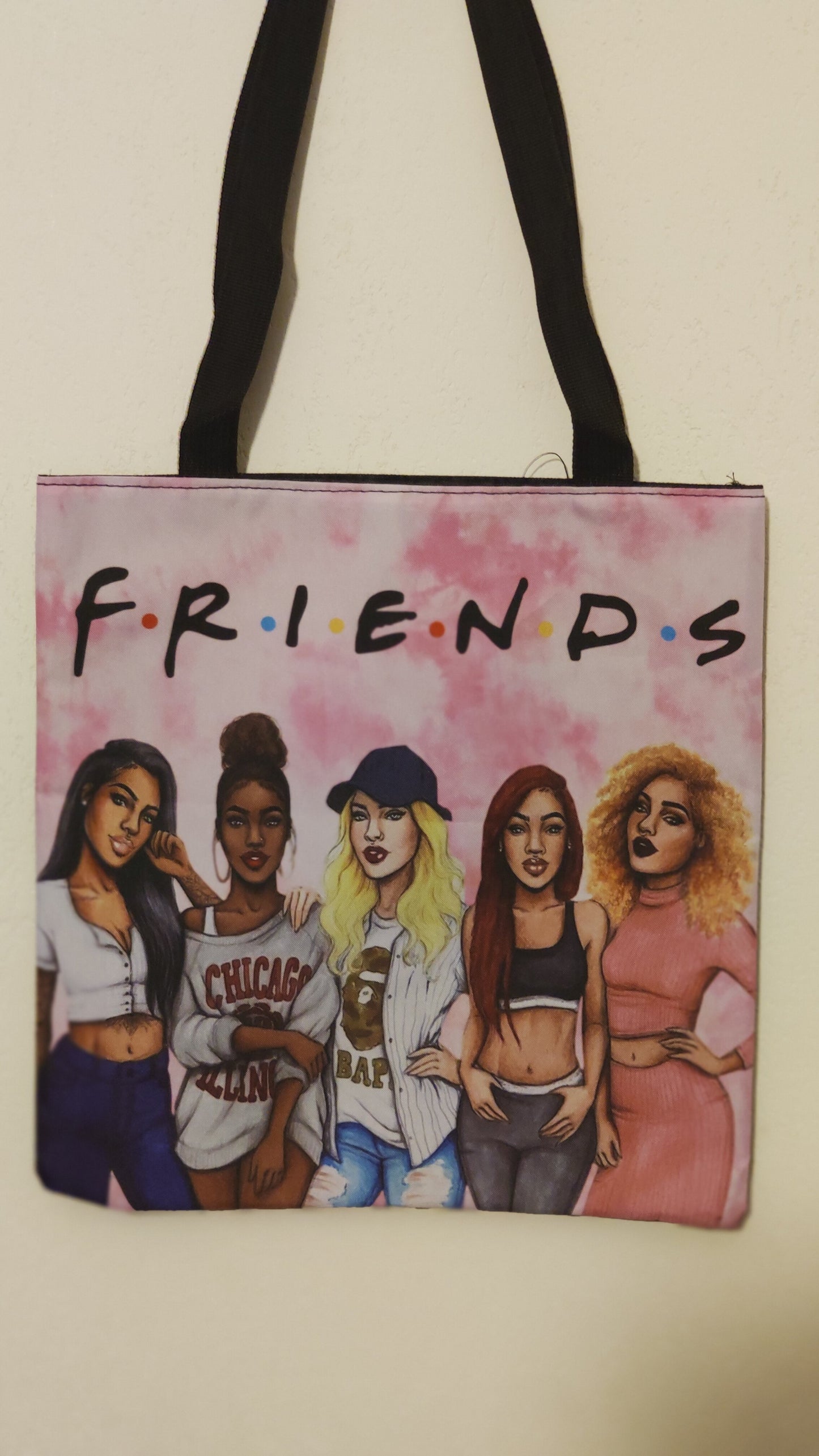 Afro college tote bag - sac black lives matter I can't breath natural hair queen-SQ6518831
