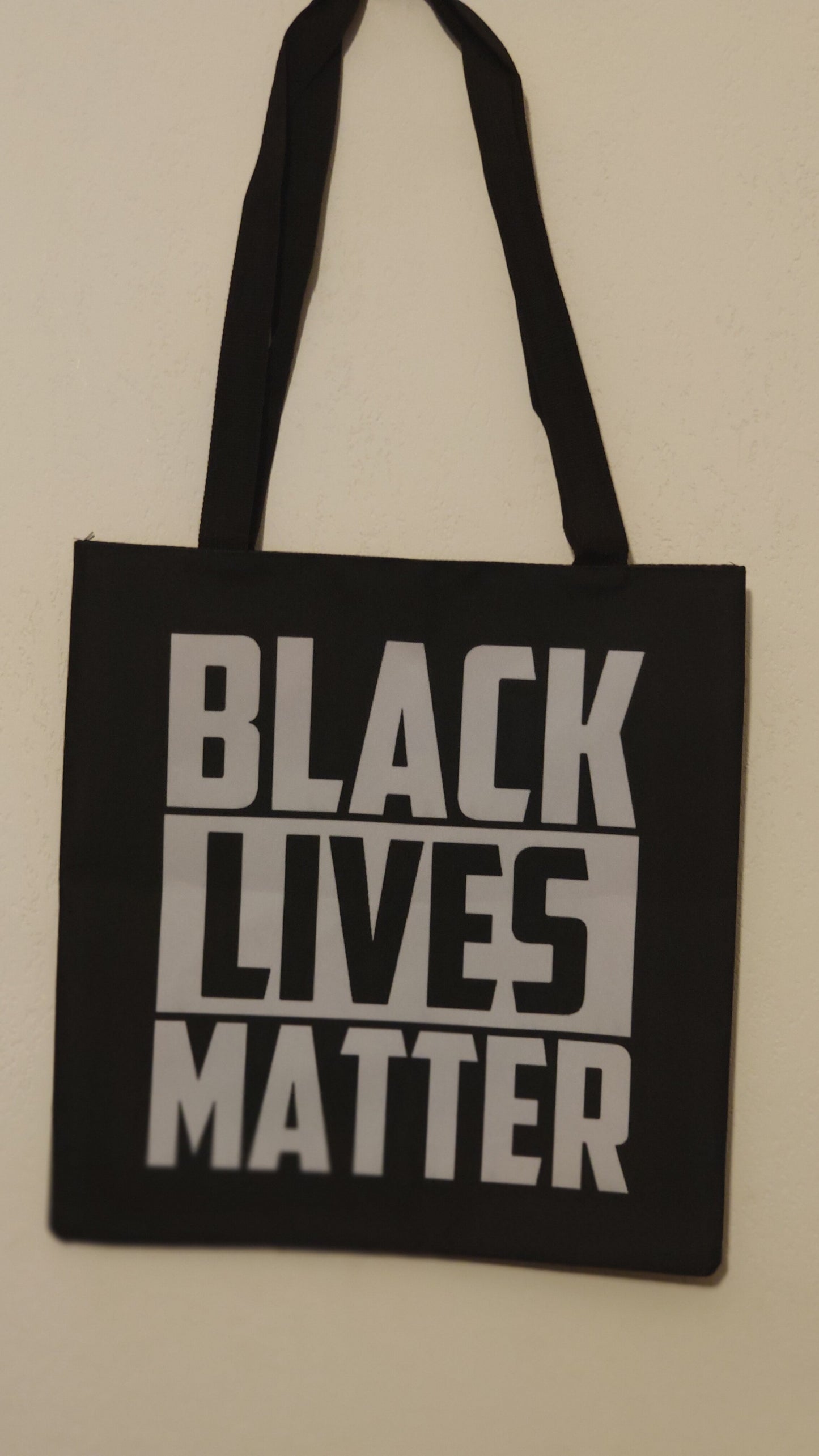 Afro college tote bag - sac black lives matter I can't breath natural hair queen-SQ6518831