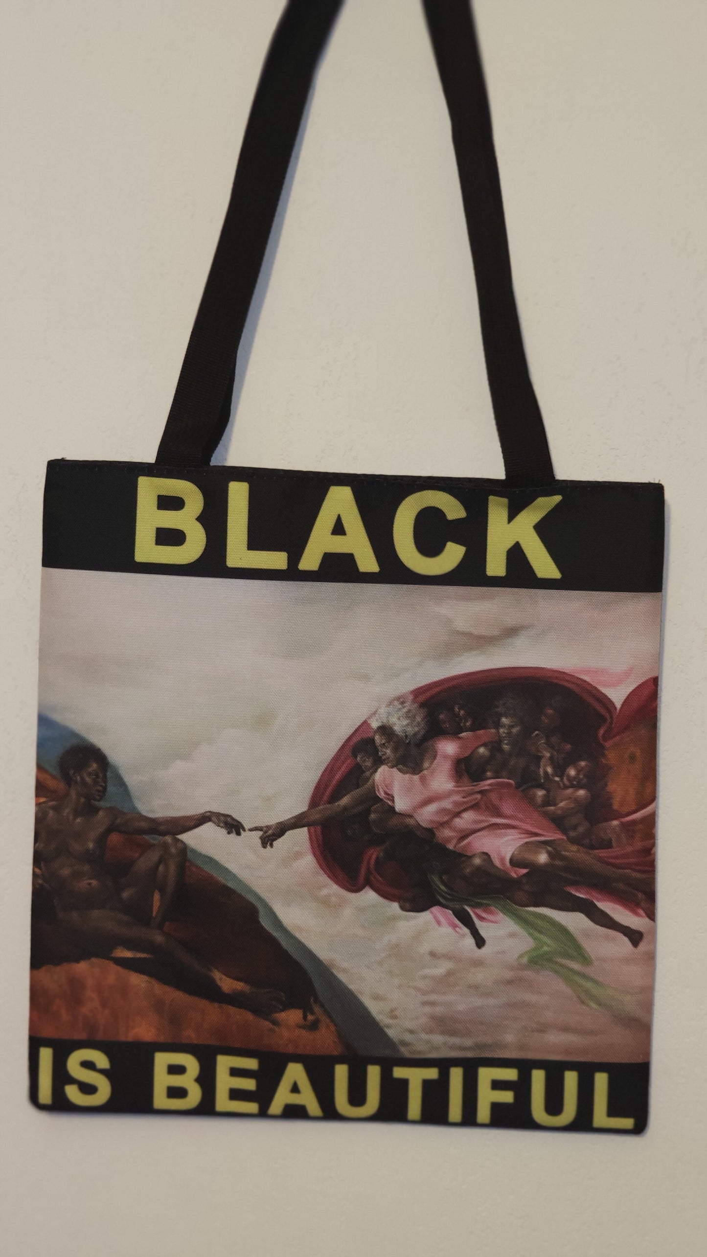 Afro college tote bag - sac black lives matter I can't breath natural hair queen-SQ6518831