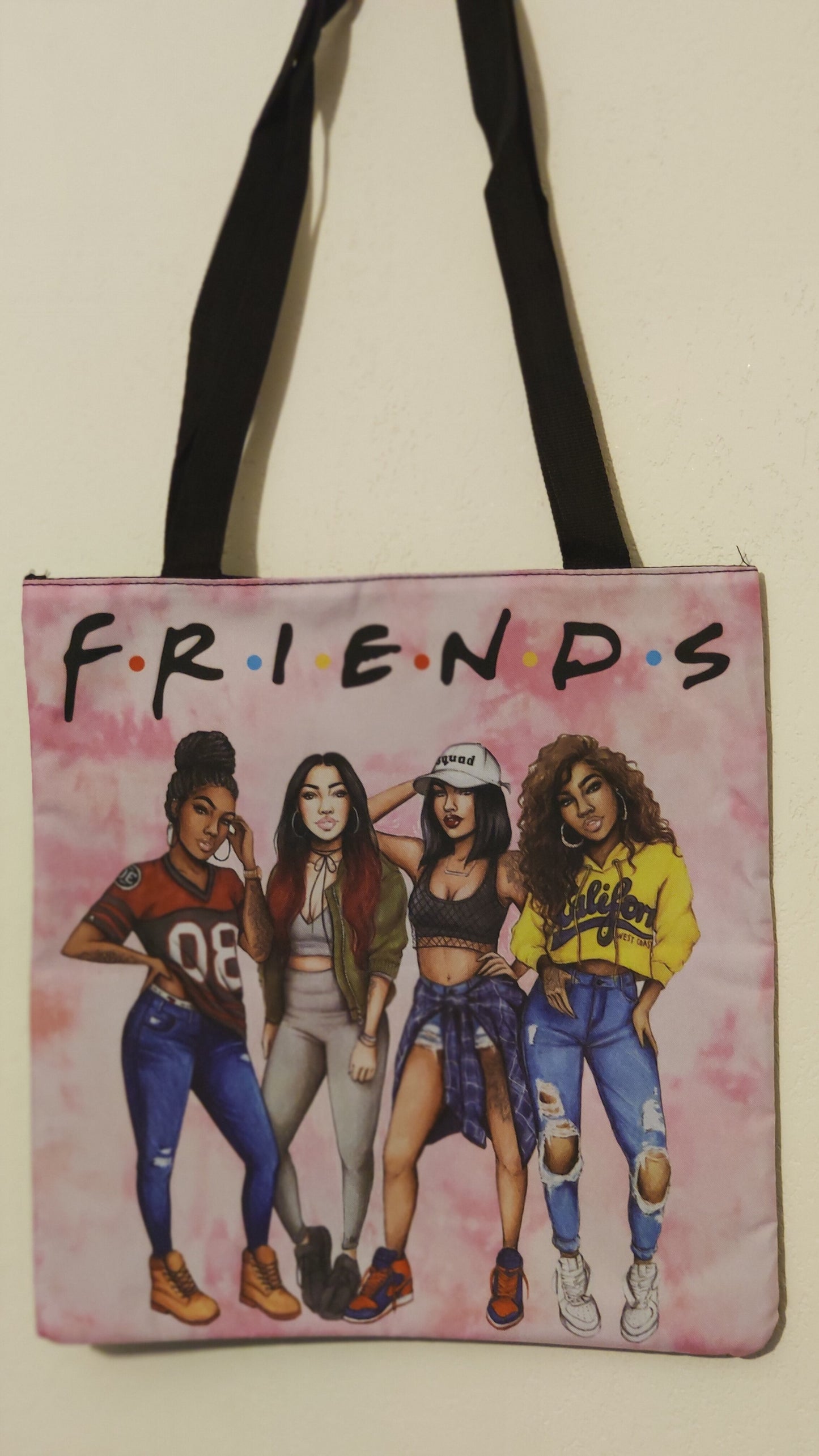 Afro college tote bag - sac black lives matter I can't breath natural hair queen-SQ6518831