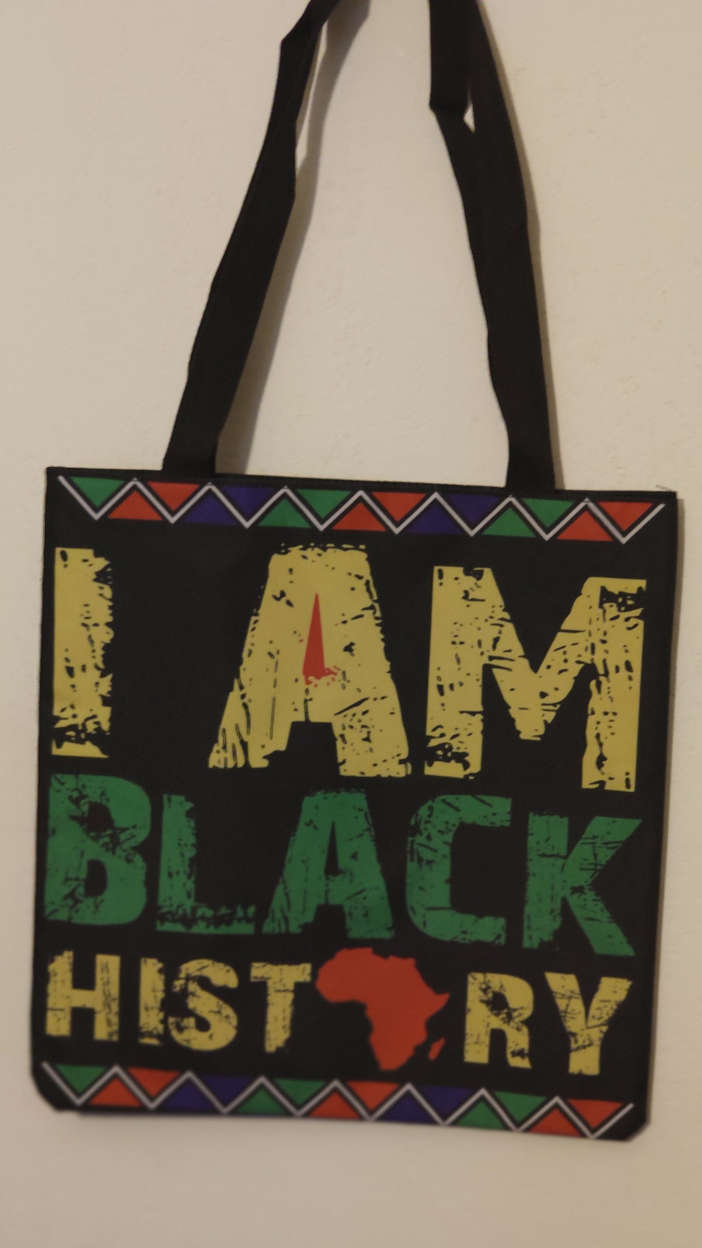 Afro college tote bag - sac black lives matter I can't breath natural hair queen-SQ6518831