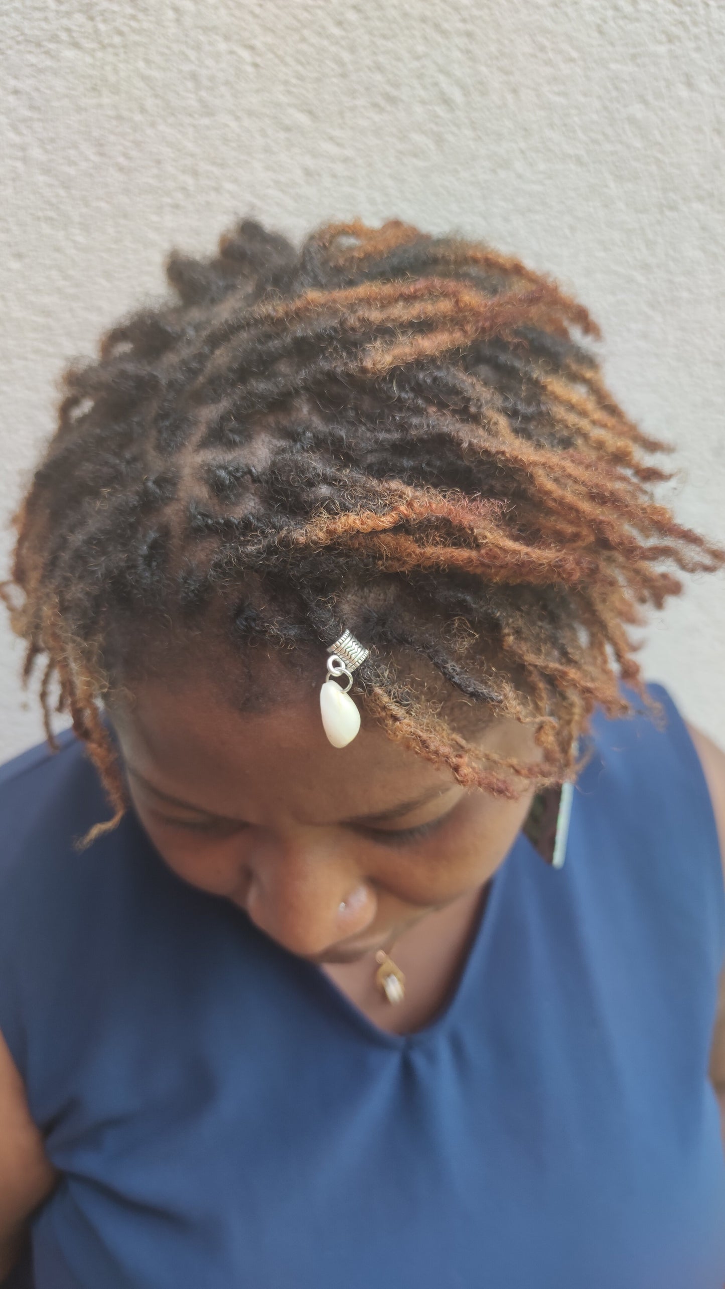 Bijou cheveux avec cauri