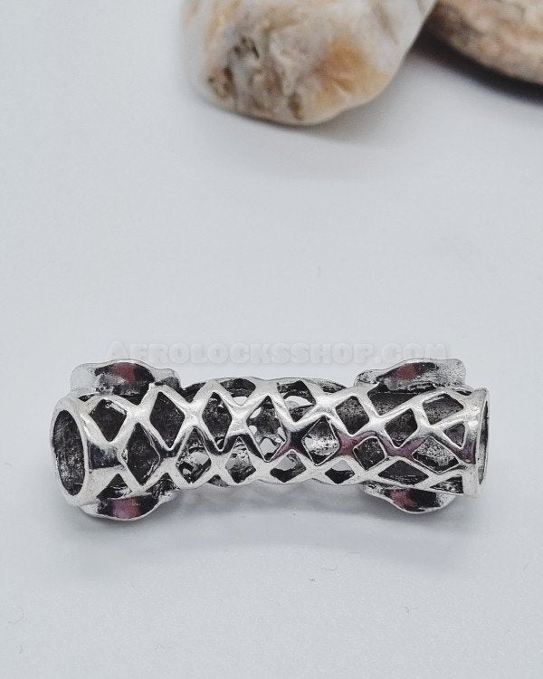 Accessoire de cheveux dreadlocks éléphant couleur argent porte-bonheur