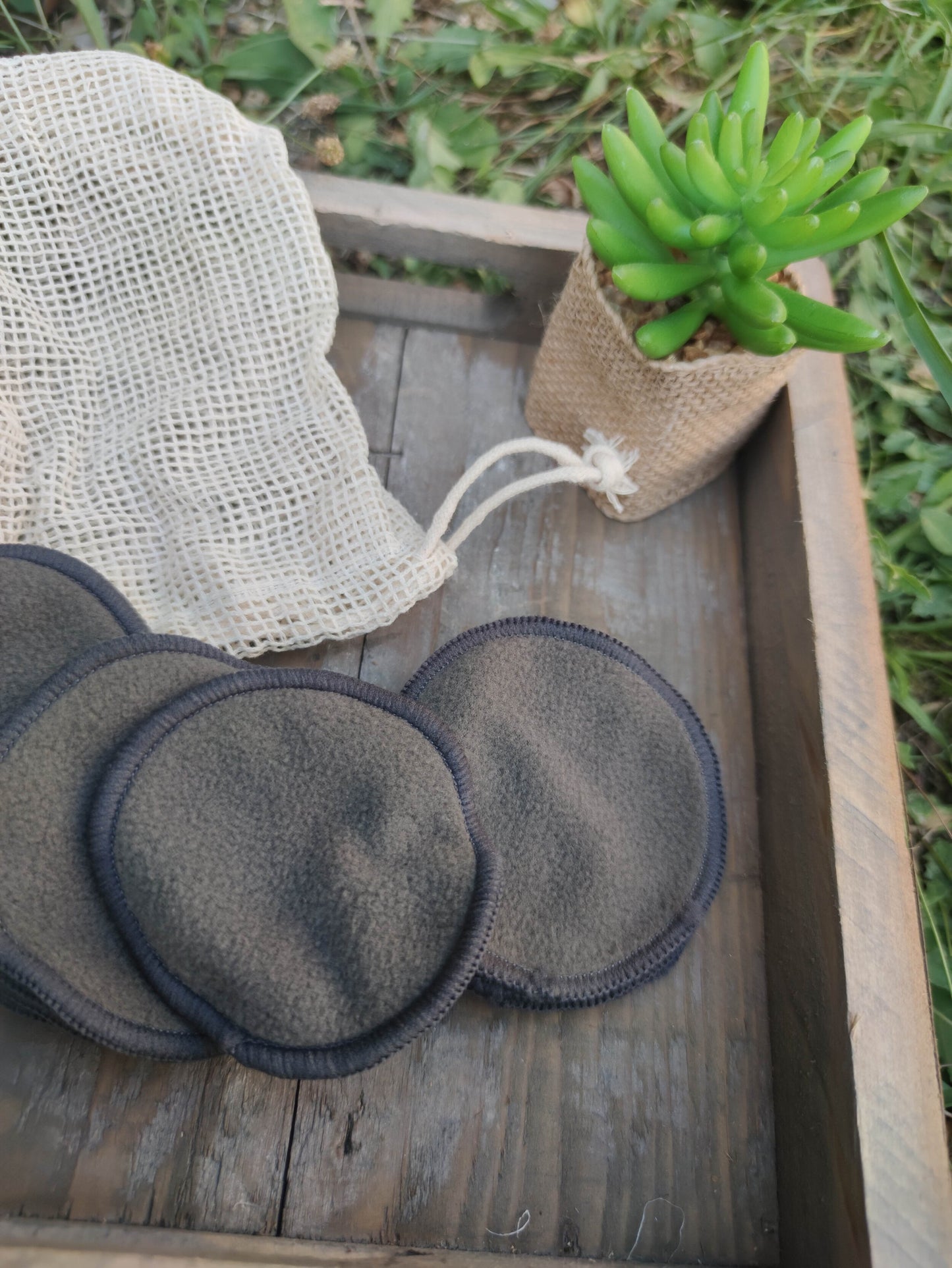 Disques démaquillants biologiques - lot de 12 fabrication éthique biodégradable