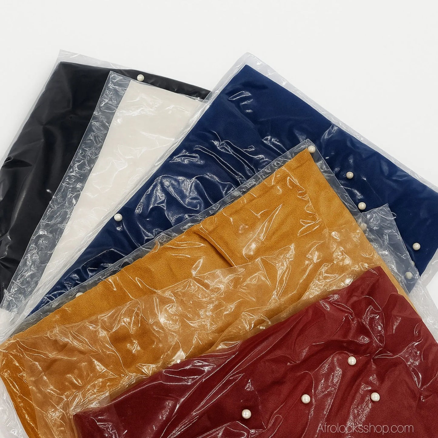 turban en velours fin avec petites perles blanches a enrouler plusieurs coloris