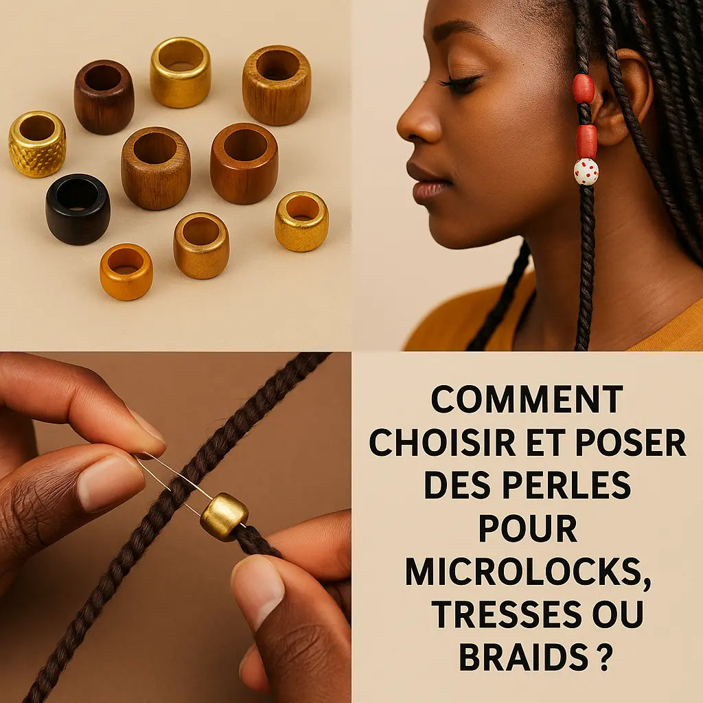 ⭐ Comment choisir et poser des perles pour microlocks, tresses ou braids ? - Afro Locks Shop