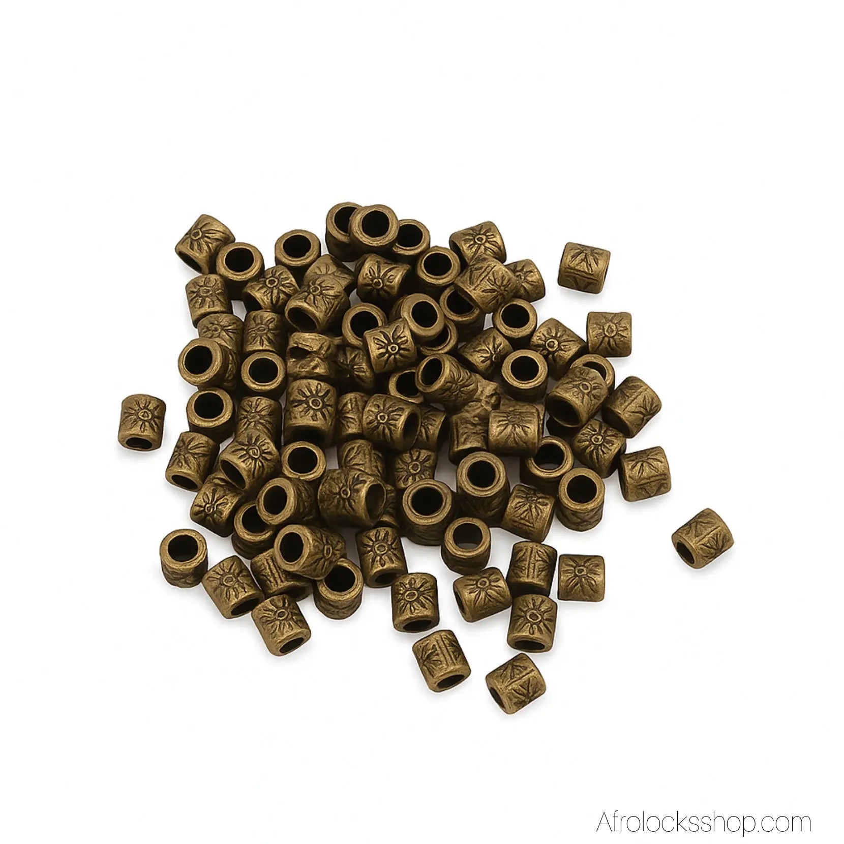 100-perles-microlocks-sisterlocks-bronze - Afro Locks Shop