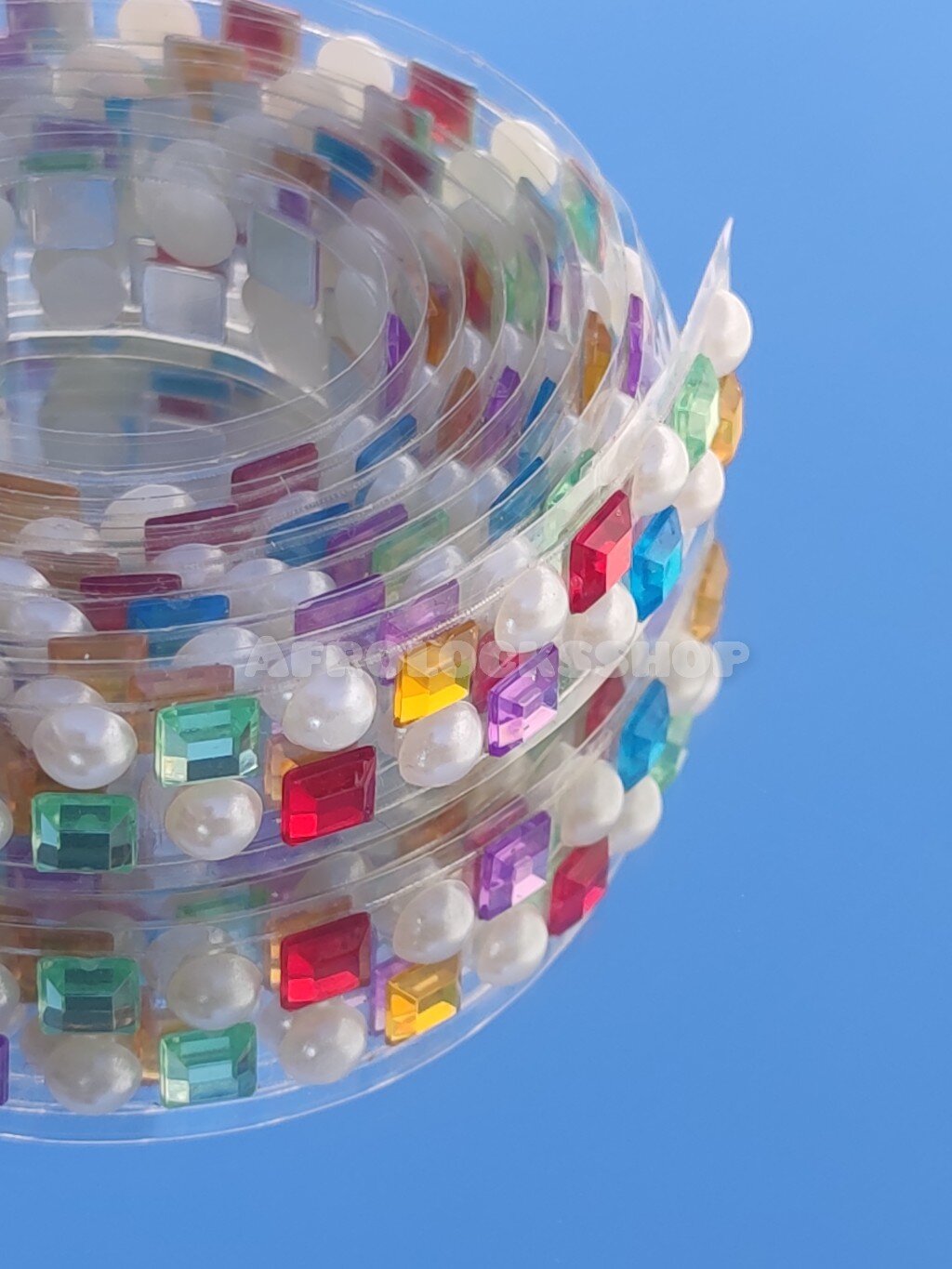 Diamond tape - ruban adhésif décoratif multicolore accessoire coiffure locs-SQ9777586