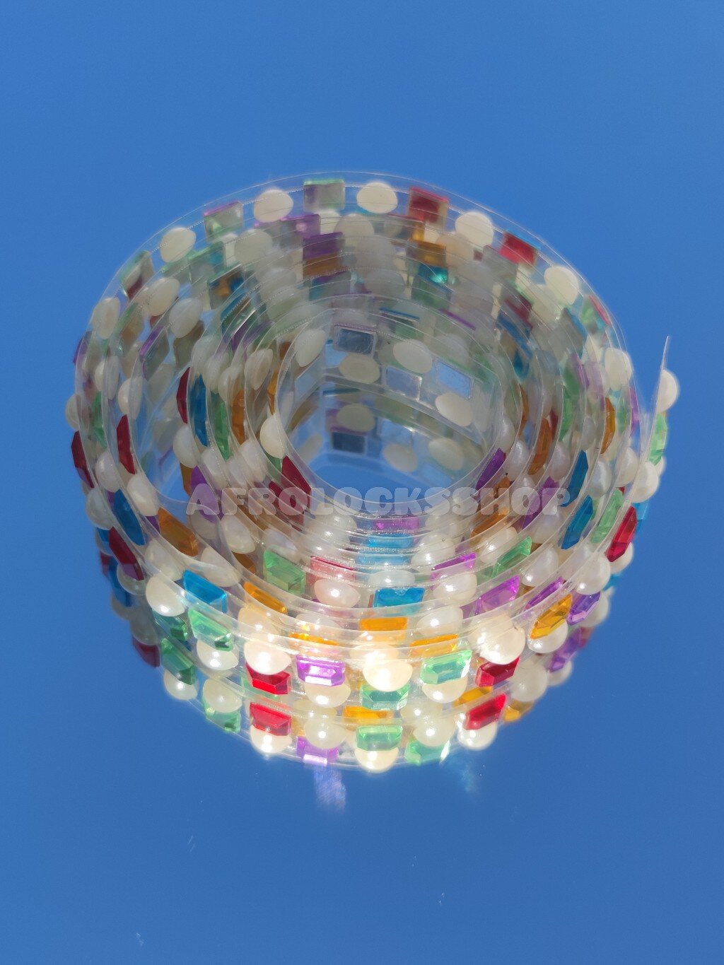 Diamond tape - ruban adhésif décoratif multicolore accessoire coiffure locs-SQ9777586