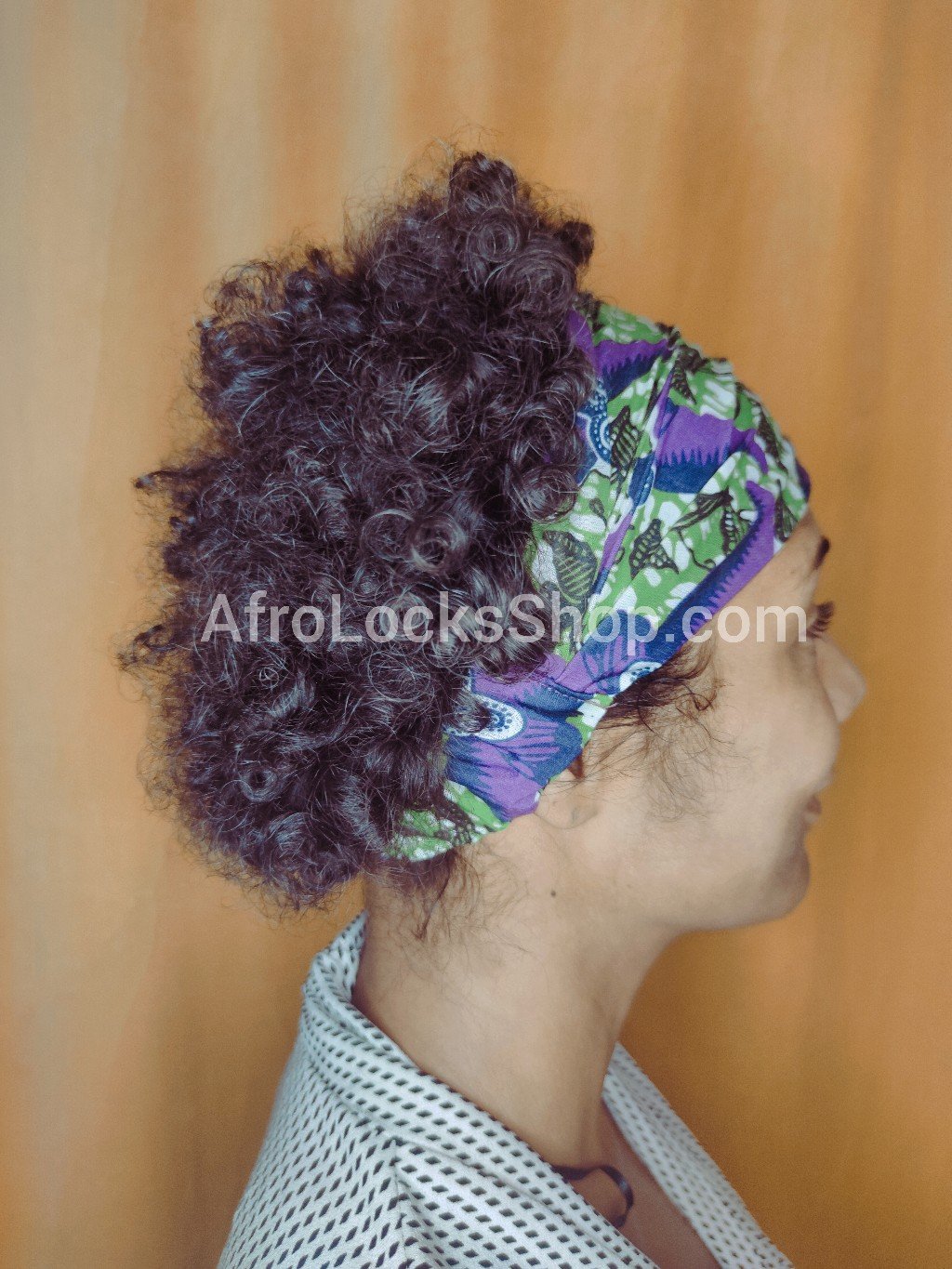 Bandeau design afro élastique - foulard de tête cheveux imprimé africain ankara-SQ3947189