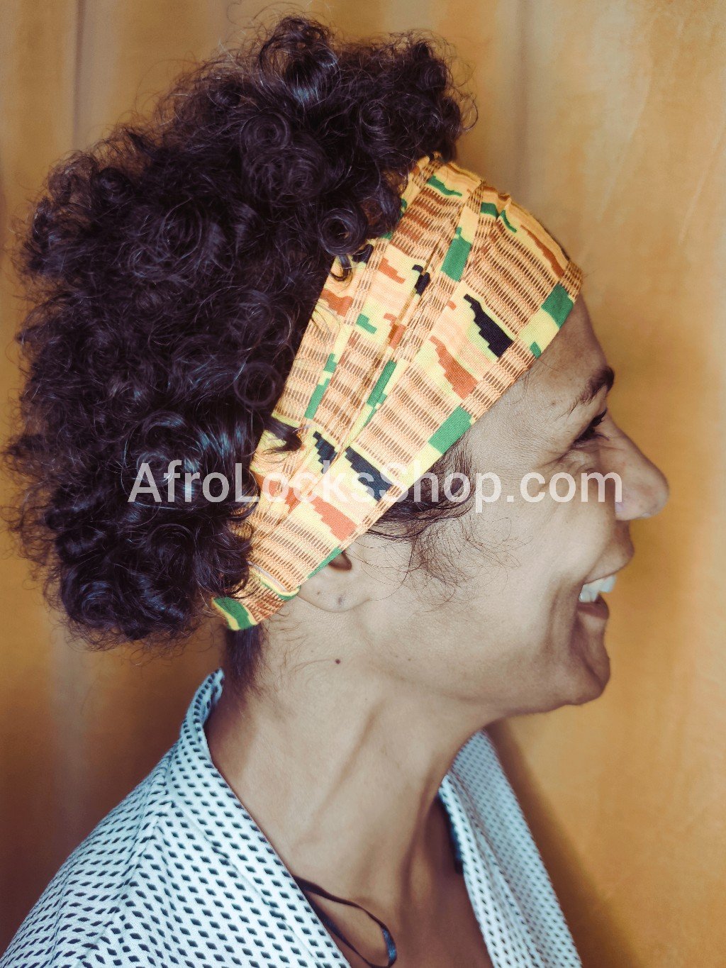 Bandeau design afro élastique - foulard de tête cheveux imprimé africain ankara-SQ3947189