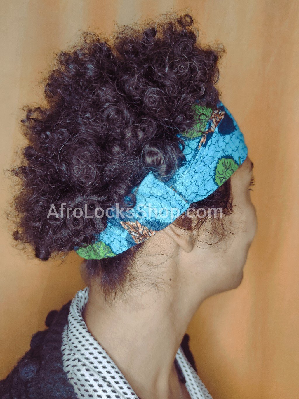Bandeau design afro élastique - foulard de tête cheveux imprimé africain ankara-SQ3947189