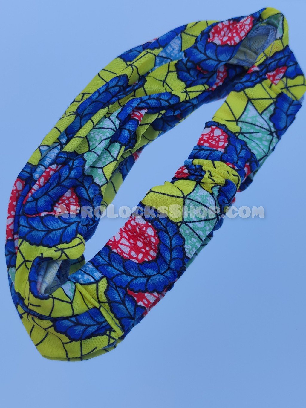 Bandeau design afro élastique - foulard de tête cheveux imprimé africain ankara-SQ3947189