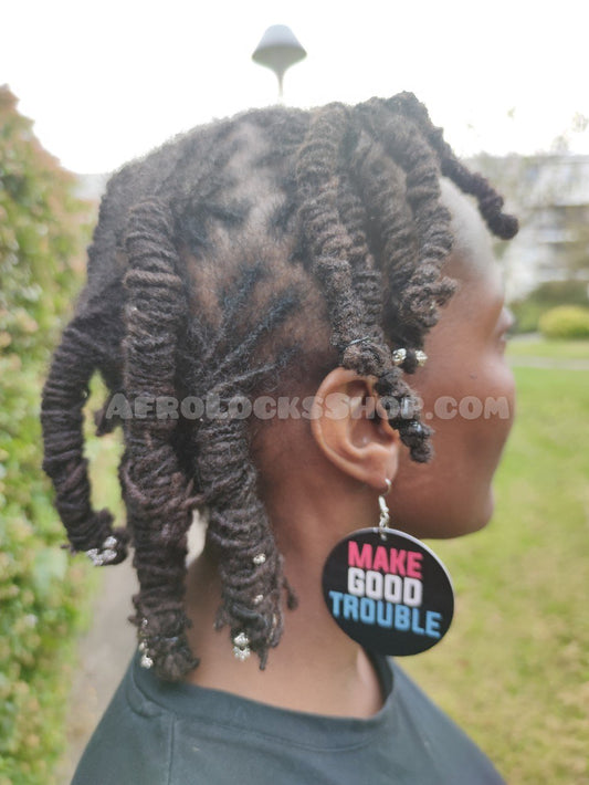 Boucles d'oreilles make good trouble "bordel positif"