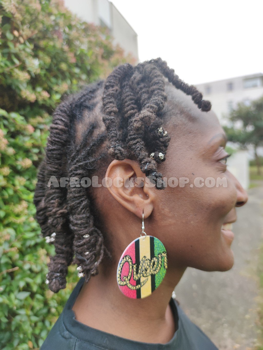Boucles d'oreilles queen rasta roots et reggae