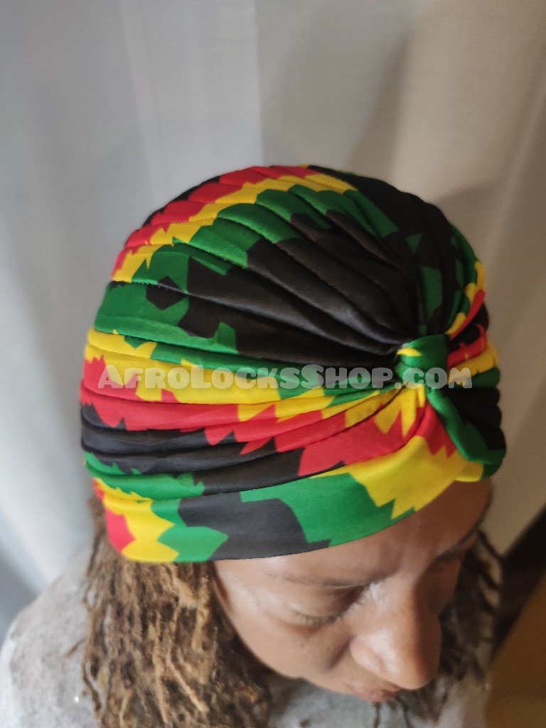 Bonnet rasta léger type dastar
