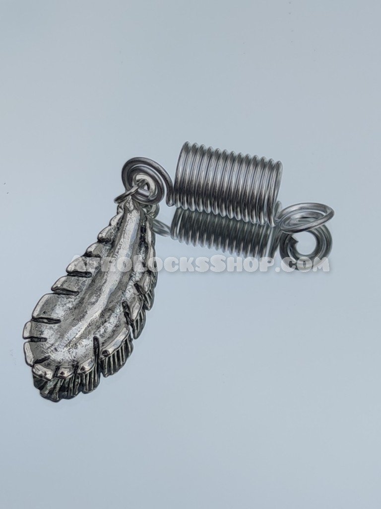 Bijou pendentif cheveux plume inspiration Maât